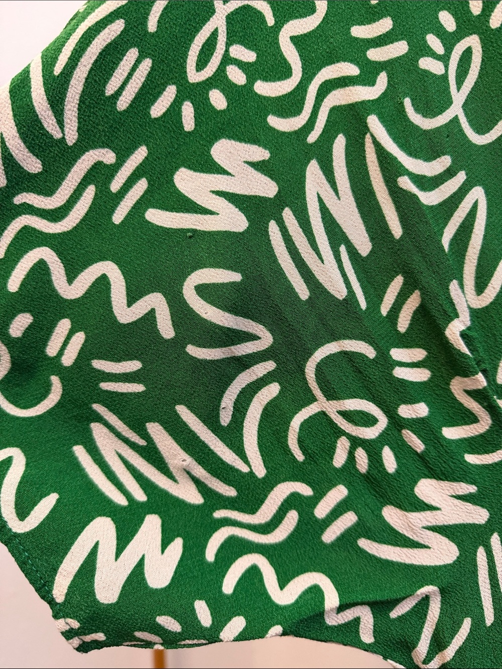 Zara Green Printed V-Neck Maxi Dress - Unbranded - Picture 10 of 16